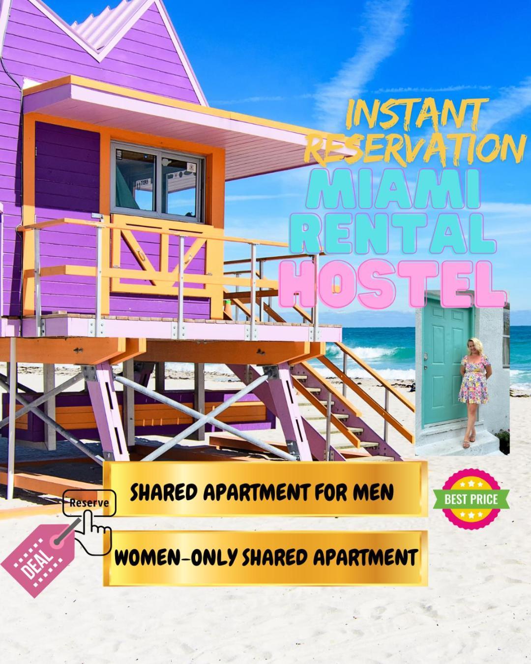 104 Mixed Shared Rooms Central, Friendly, Affordable Miami Zewnętrze zdjęcie